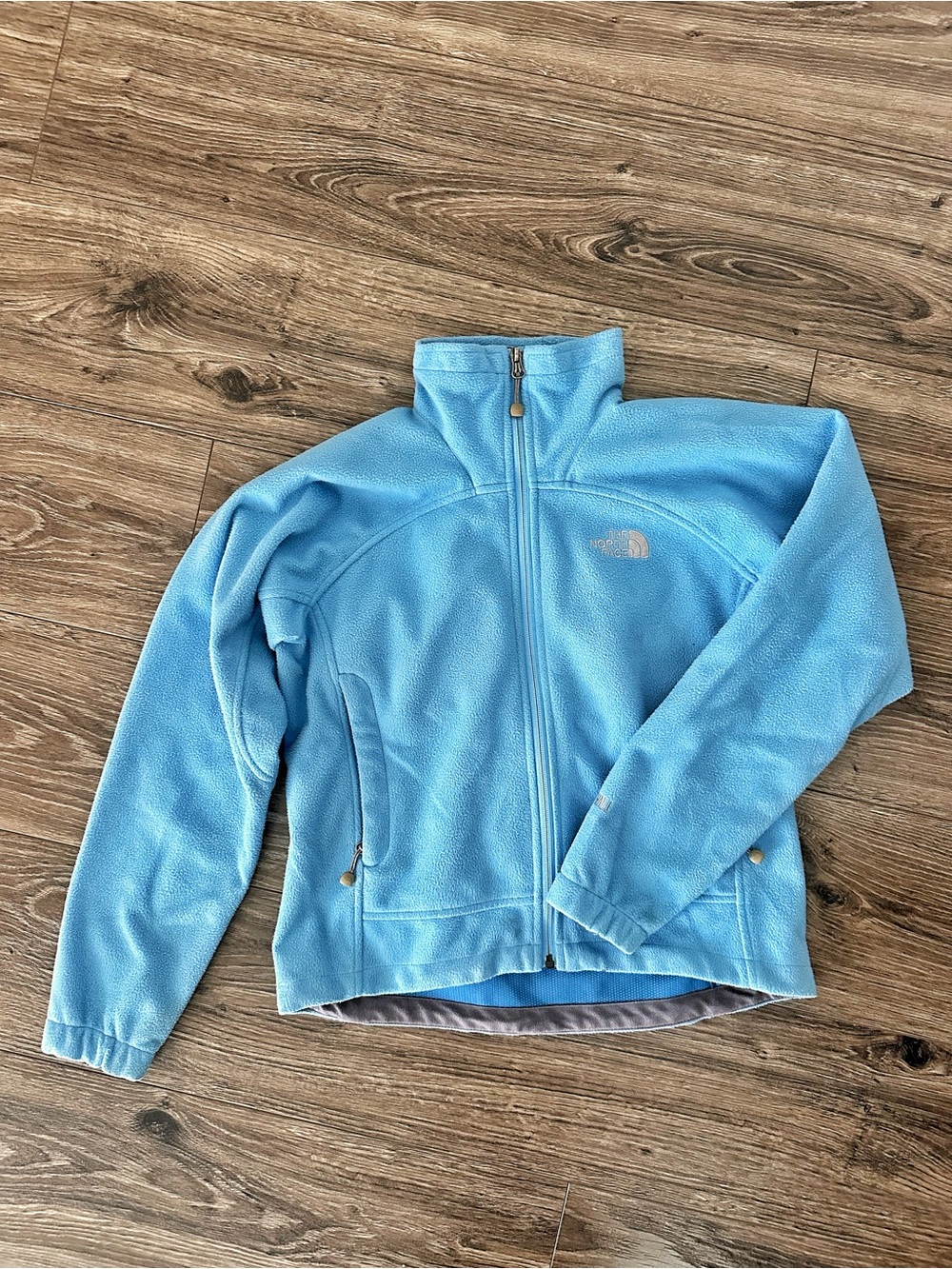 The North Face Windwall Light Blue Full-Zip Fleece Jacket